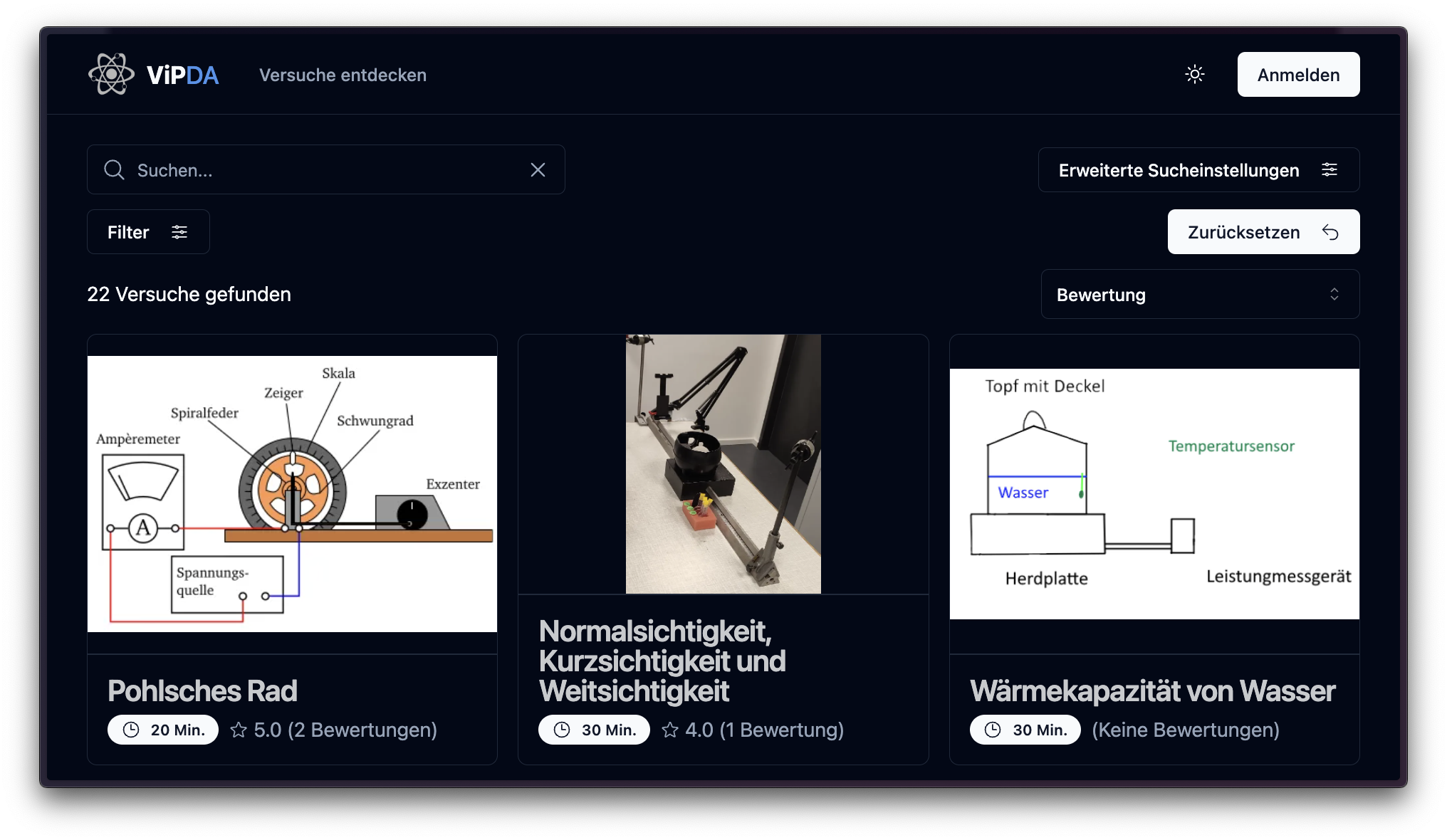 VIPDA Website Screenshot
