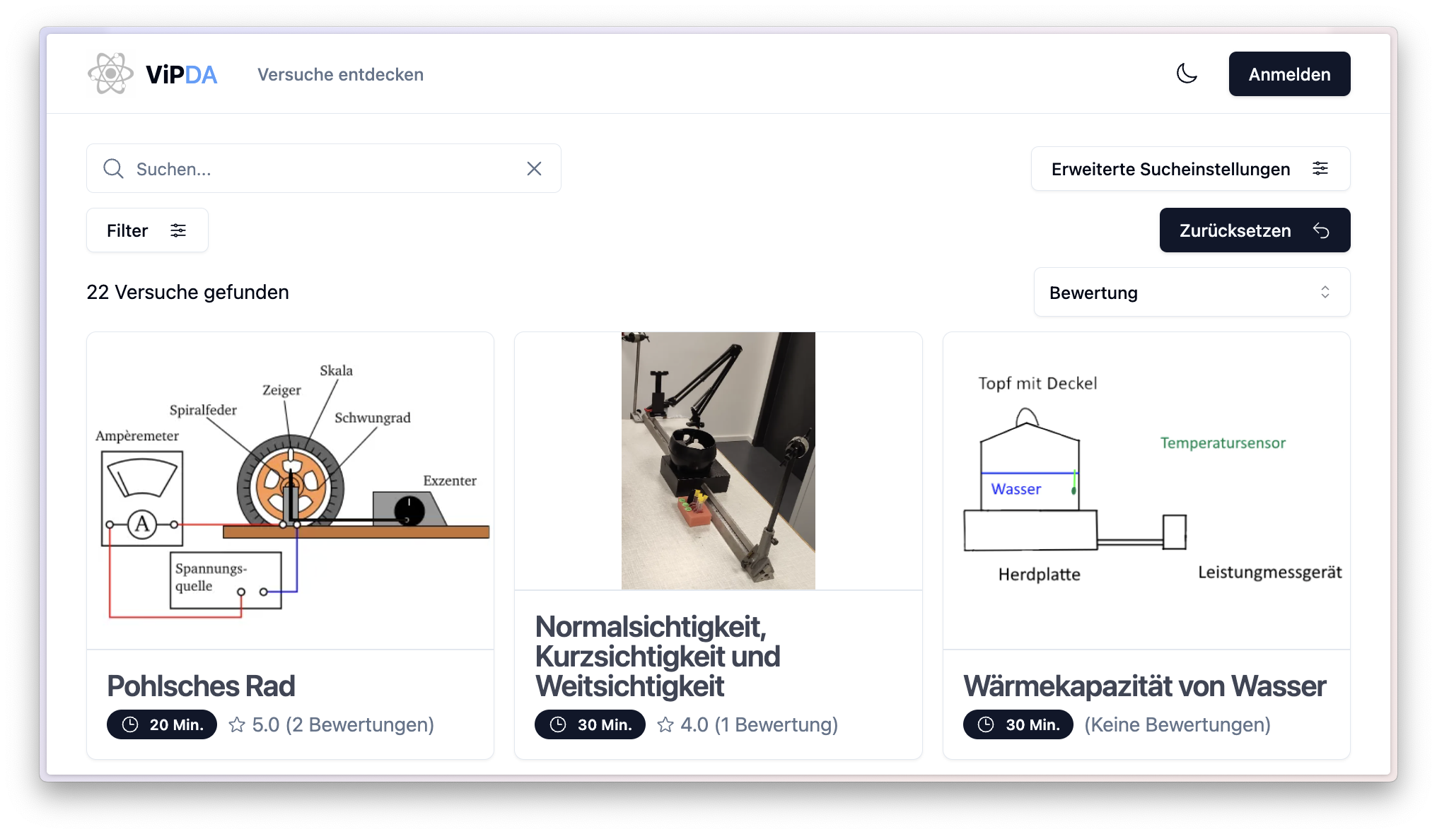 VIPDA Website Screenshot